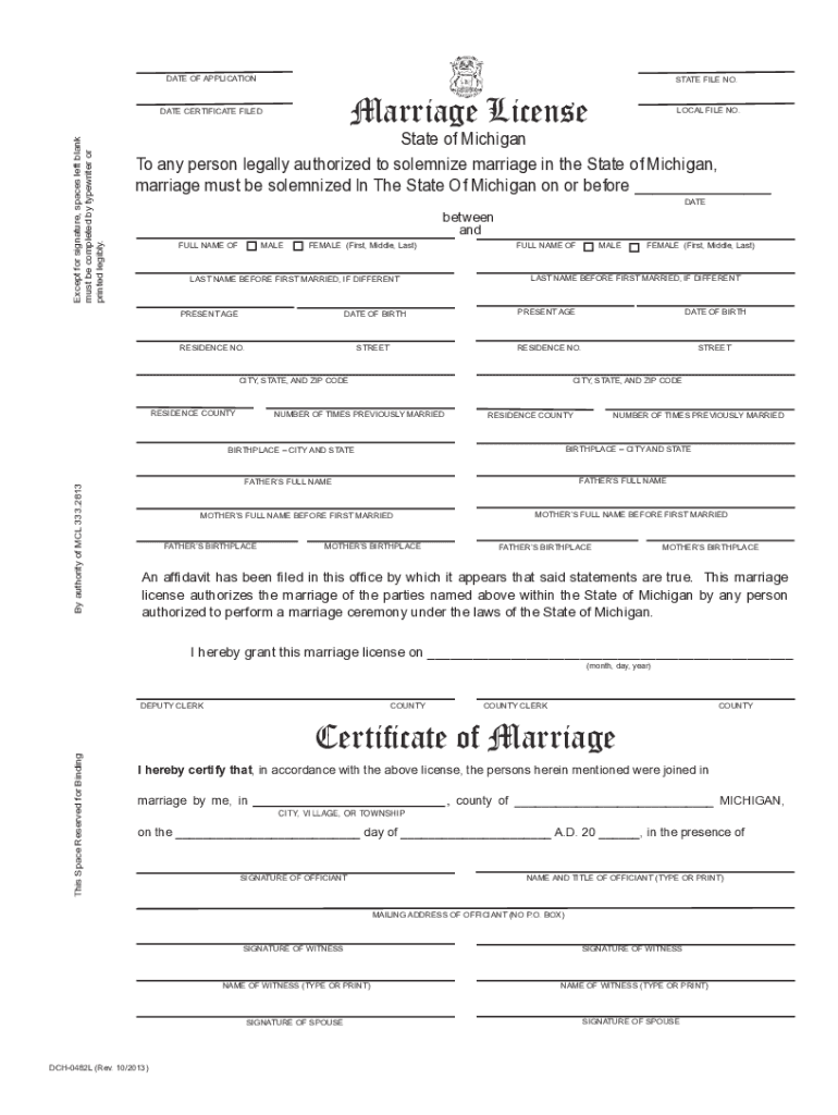  DATE of APPLICATION Marriage License Pridesource 2013-2024